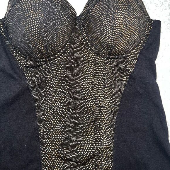 Nicki Minaj corset black and gold textured club wear size M - Picture 4 of 6